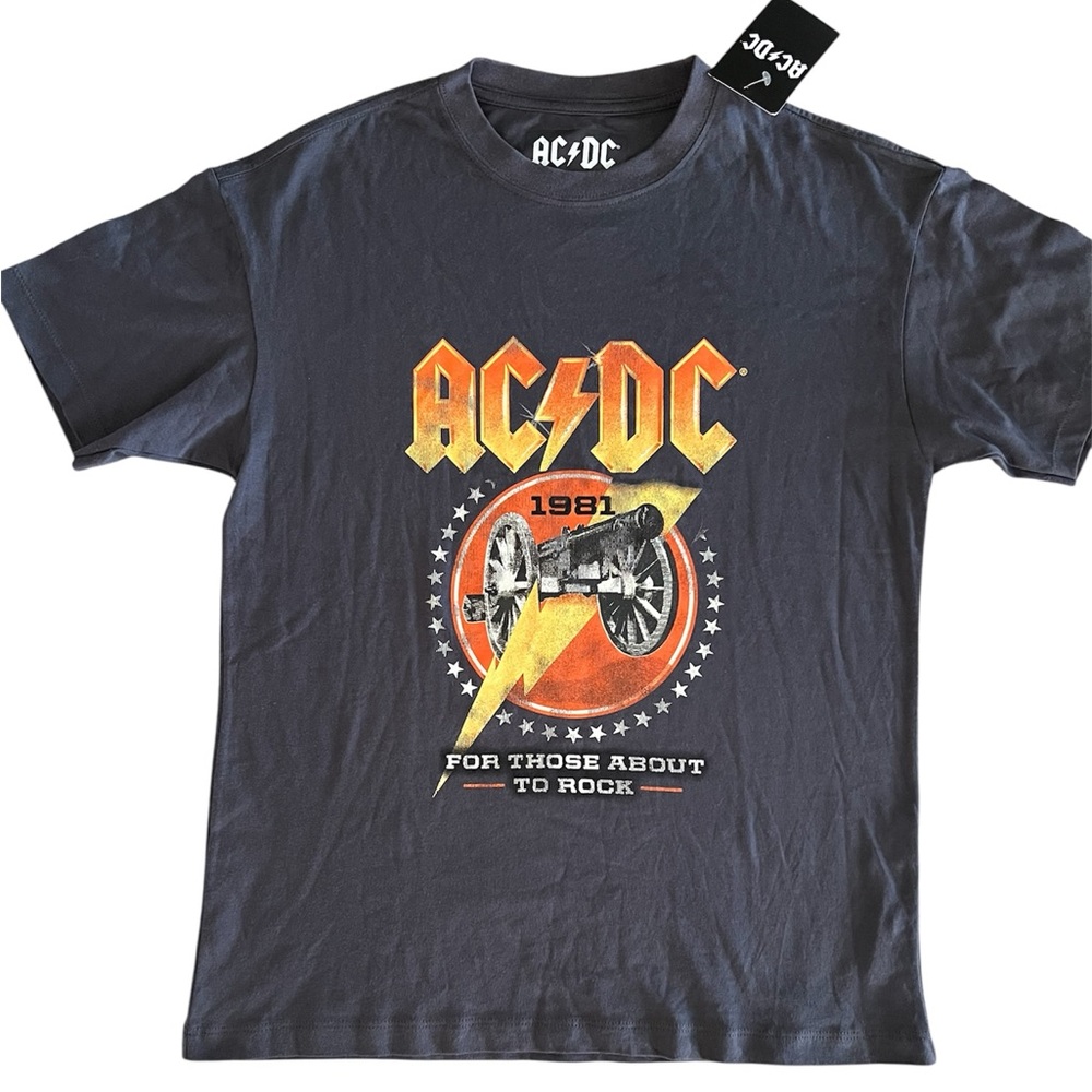 NWT AC/DC 'for Those About to Rock 81' (Black) T-Shirt Size: UNISEX X-Small